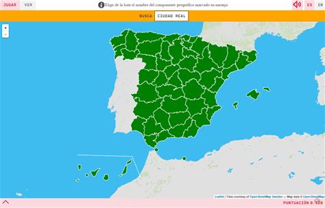 Mapa Interactivo: Provincias de España (geografía。